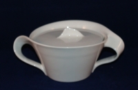 New Wave white Sugar Bowl with Lid as good as new