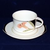 Iris Tea Cup with Saucer very good