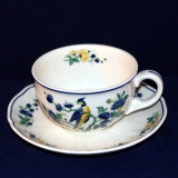 Phoenix blue Tea Cup with Saucer as good as new