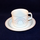 Trio Grafik Kaffeetasse mit Untertasse neuwertig