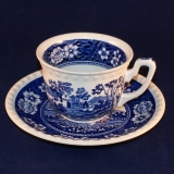 Rusticana blau Kaffeetasse mit Untertasse gebraucht