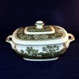 Rusticana green Serving Dish/Bowl with Lid and Handle very good