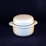 Family Blue Sugar Bowl with Lid as good as new