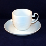 Assimetria white Coffee Cup with Saucer very good