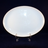 Unbekannt Platte weiss oval 30 x 22,5 cm gebraucht
