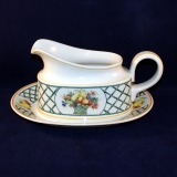 Basket Gravy/Sauce Boat with Underplate very good