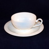 Cameo white Tea Cup with Saucer very good