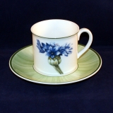 Flora Bleuet Kaffeetasse mit Untertasse neuwertig