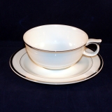 Ballerine Platin Teetasse mit Untertasse neuwertig