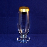 Goldrand matt Sektglas 16 cm neuwertig