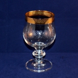 Goldrand glänzend Weissweinglas 13 cm neuwertig