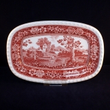 Rusticana rot Platte eckig 30 x 20 cm neuwertig