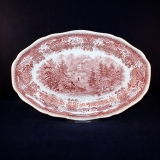 Burgenland rot Platte oval 25,5 x 17 cm gebraucht