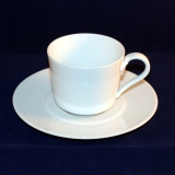 Louvre white Coffee Cup with Saucer as good as new