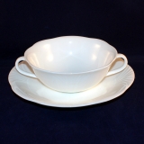 Arco white Soup Cup/Bowl with Saucer very good