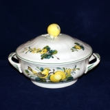 Jamaica Round Serving Dish/Bowl with Handle and with Lid 7,5 x 17 cm as good as new